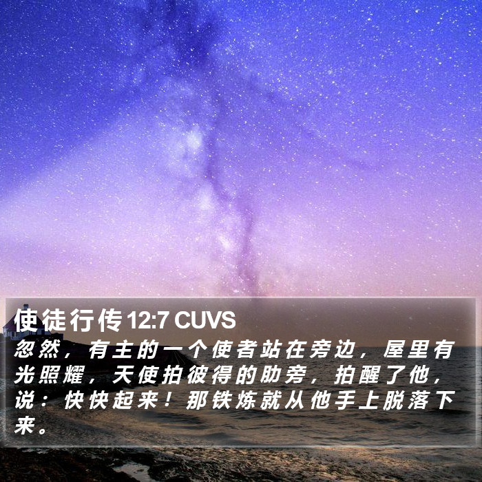 使 徒 行 传 12:7 CUVS Bible Study