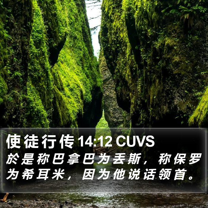 使 徒 行 传 14:12 CUVS Bible Study