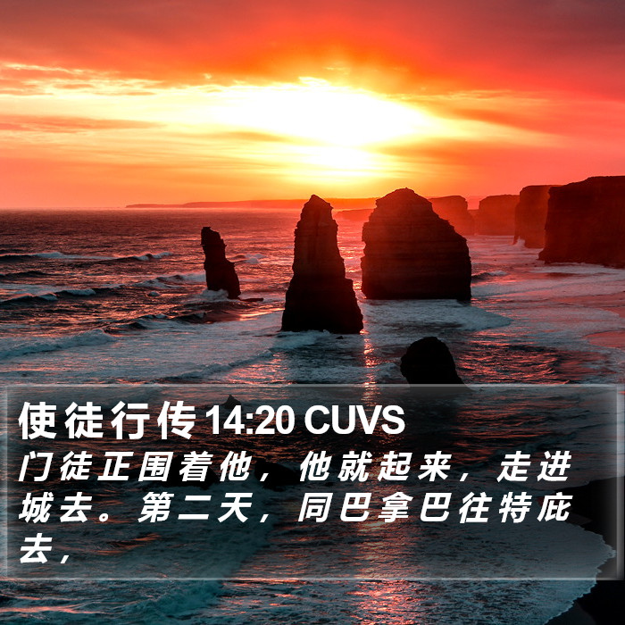 使 徒 行 传 14:20 CUVS Bible Study