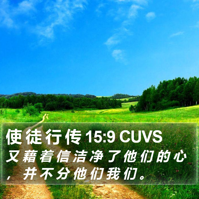 使 徒 行 传 15:9 CUVS Bible Study