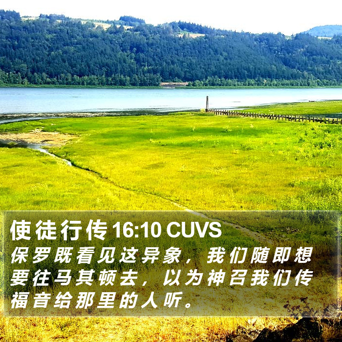 使 徒 行 传 16:10 CUVS Bible Study