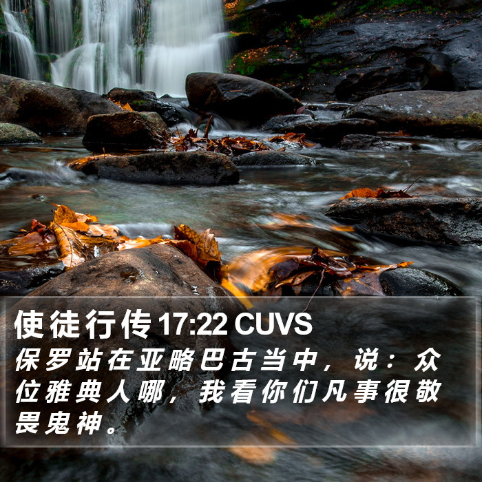 使 徒 行 传 17:22 CUVS Bible Study