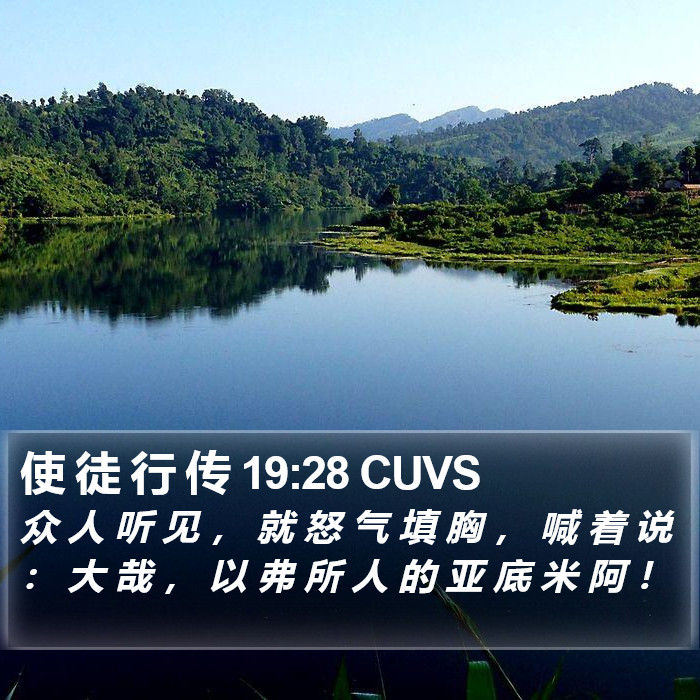 使 徒 行 传 19:28 CUVS Bible Study