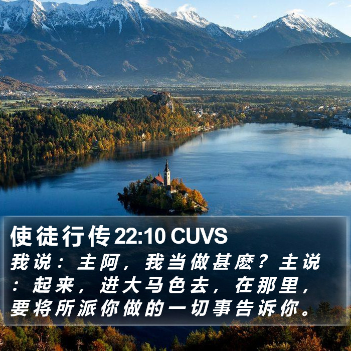 使 徒 行 传 22:10 CUVS Bible Study