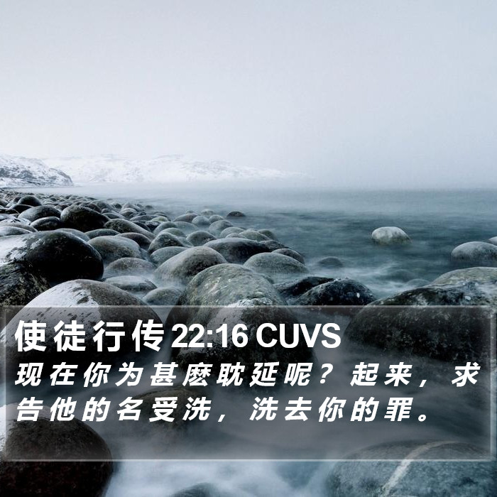 使 徒 行 传 22:16 CUVS Bible Study