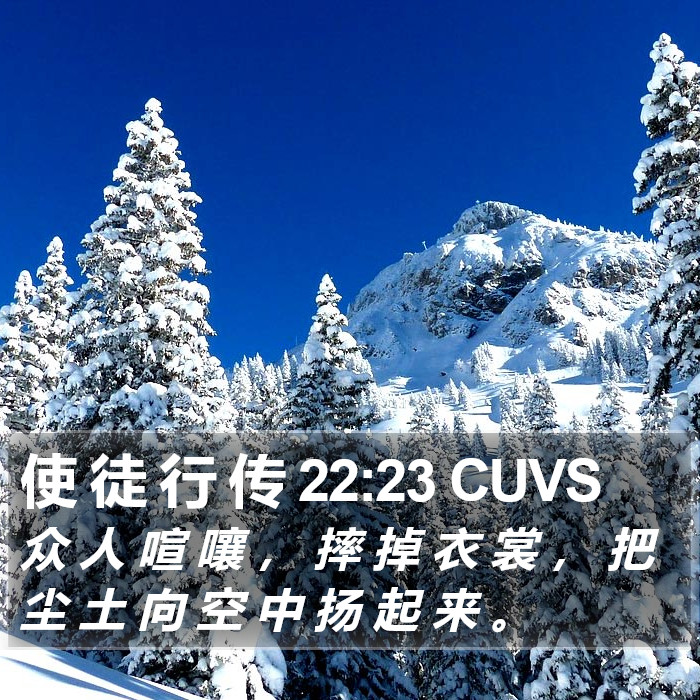 使 徒 行 传 22:23 CUVS Bible Study