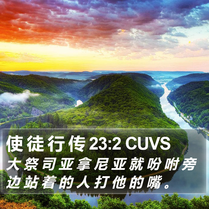 使 徒 行 传 23:2 CUVS Bible Study