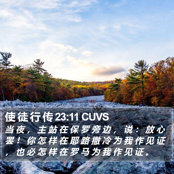 使 徒 行 传 23:11 CUVS Bible Study