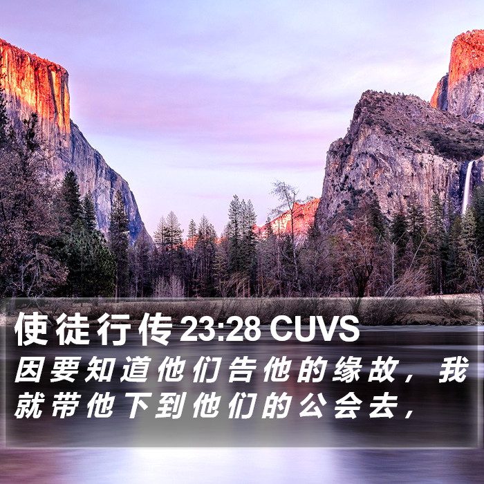 使 徒 行 传 23:28 CUVS Bible Study