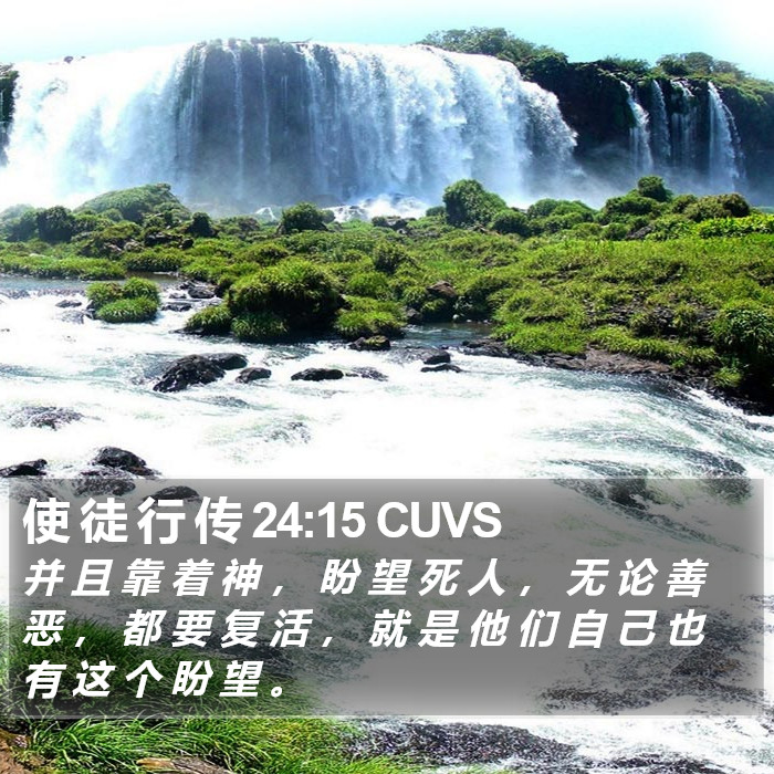 使 徒 行 传 24:15 CUVS Bible Study