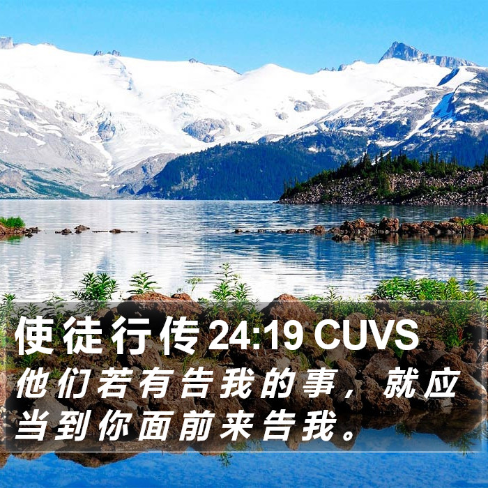 使 徒 行 传 24:19 CUVS Bible Study