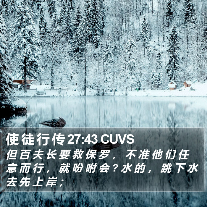 使 徒 行 传 27:43 CUVS Bible Study