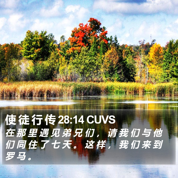 使 徒 行 传 28:14 CUVS Bible Study