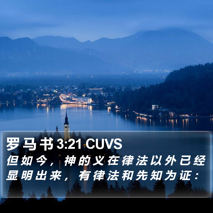 罗 马 书 3:21 CUVS Bible Study