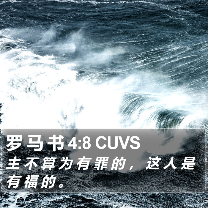 罗 马 书 4:8 CUVS Bible Study