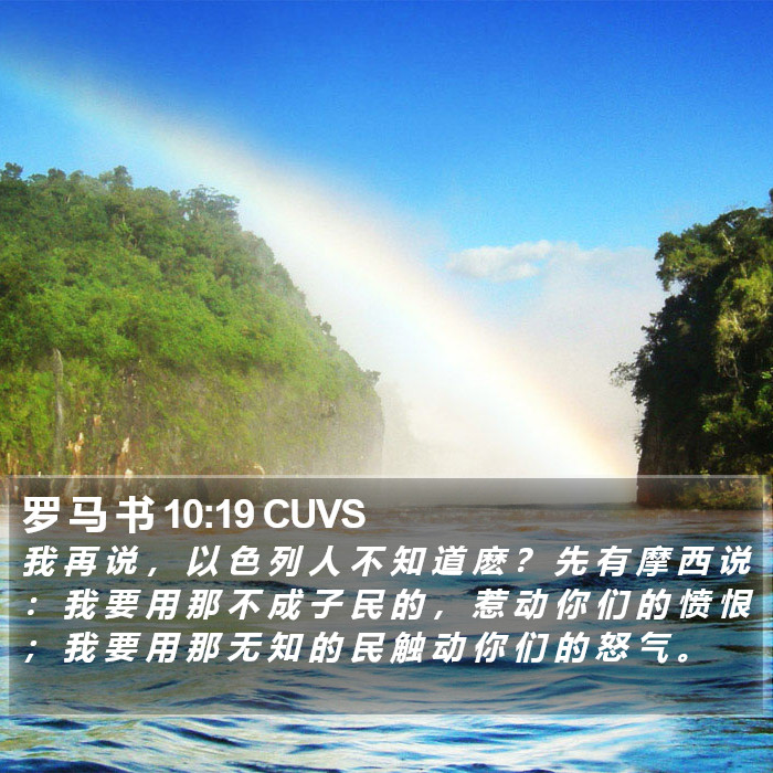 罗 马 书 10:19 CUVS Bible Study