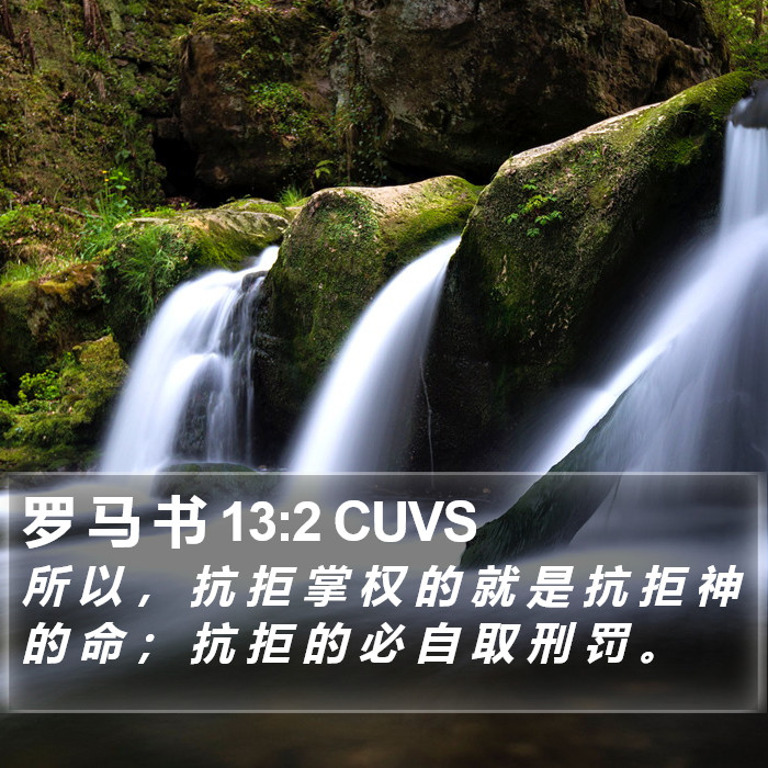 罗 马 书 13:2 CUVS Bible Study