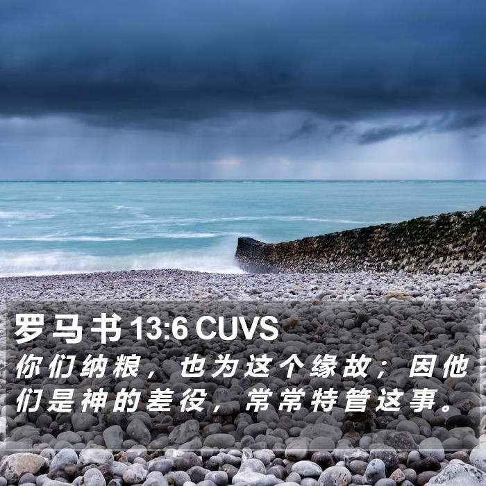 罗 马 书 13:6 CUVS Bible Study