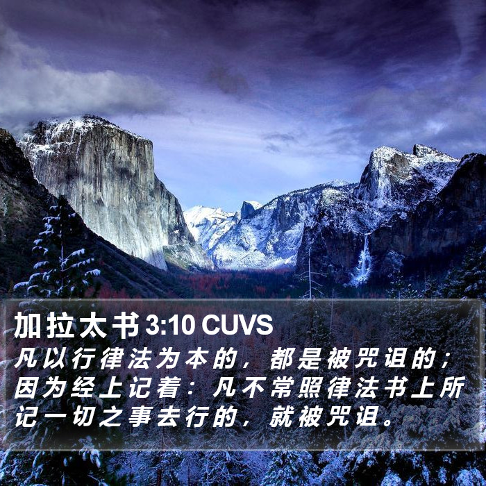 加 拉 太 书 3:10 CUVS Bible Study