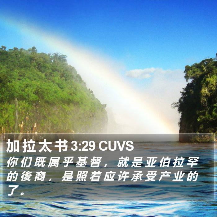 加 拉 太 书 3:29 CUVS Bible Study