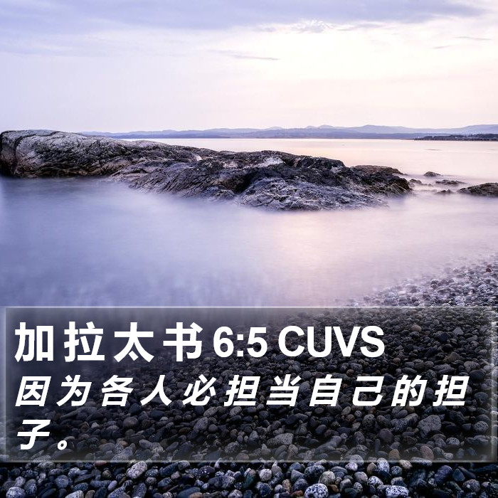 加 拉 太 书 6:5 CUVS Bible Study