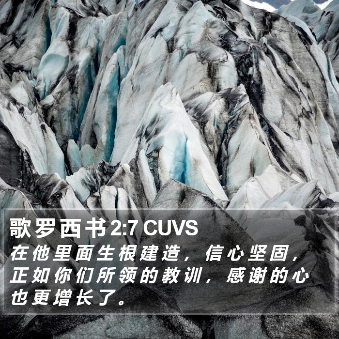 歌 罗 西 书 2:7 CUVS Bible Study