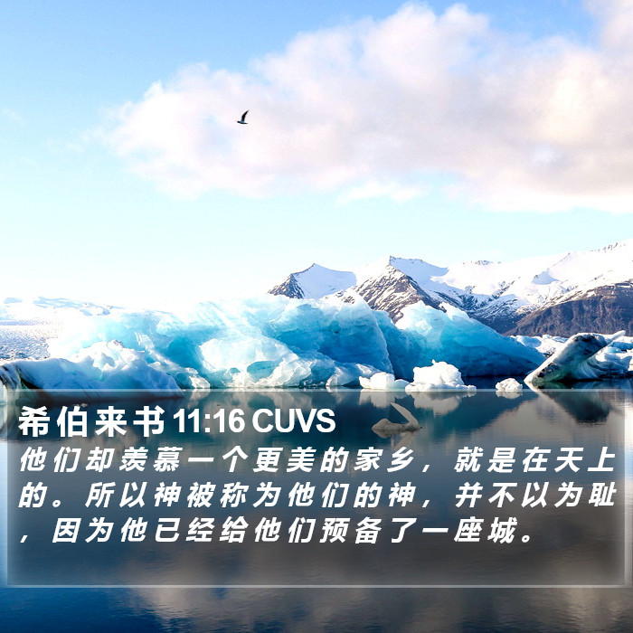 希 伯 来 书 11:16 CUVS Bible Study