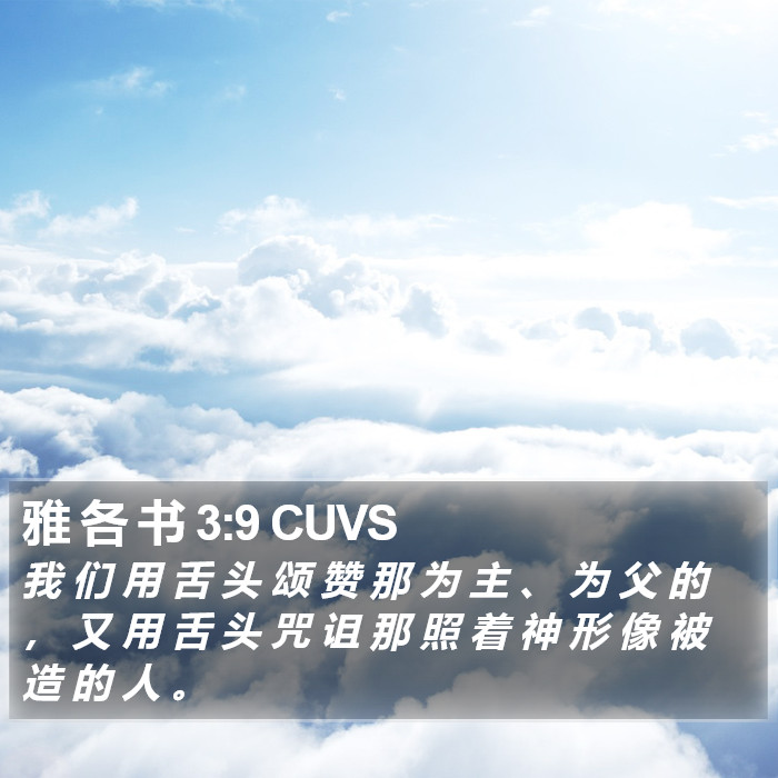 雅 各 书 3:9 CUVS Bible Study