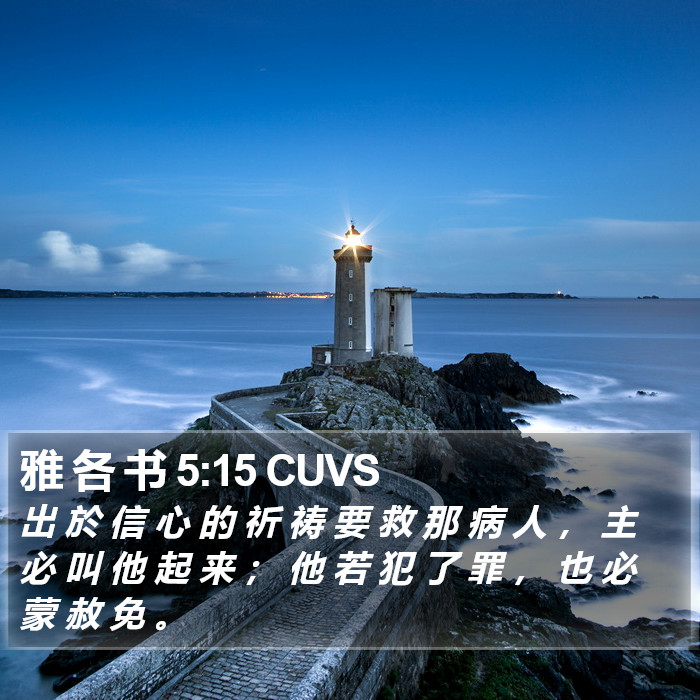 雅 各 书 5:15 CUVS Bible Study