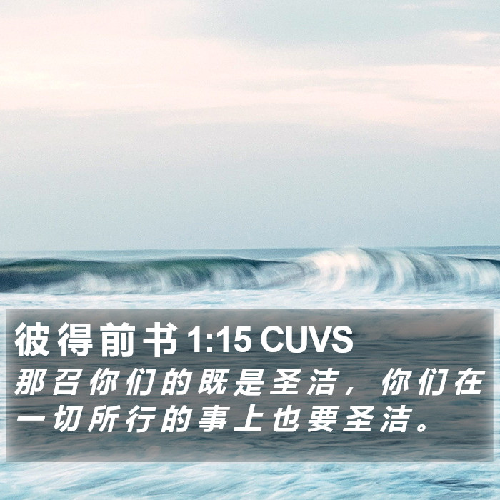 彼 得 前 书 1:15 CUVS Bible Study