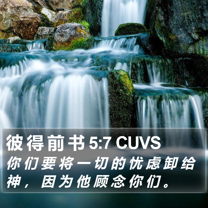 彼 得 前 书 5:7 CUVS Bible Study