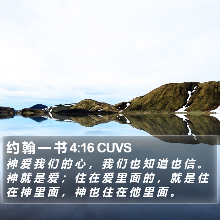 约 翰 一 书 4:16 CUVS Bible Study