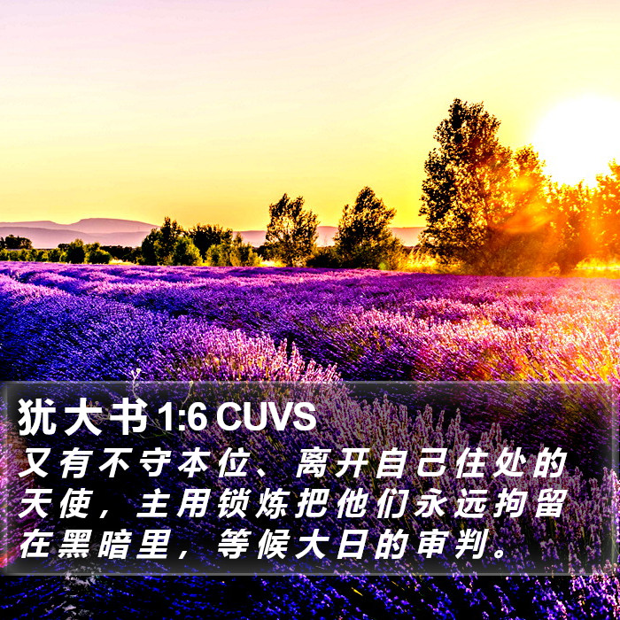 犹 大 书 1:6 CUVS Bible Study