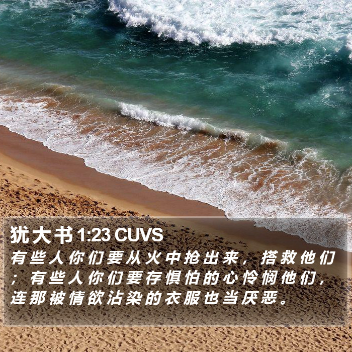 犹 大 书 1:23 CUVS Bible Study