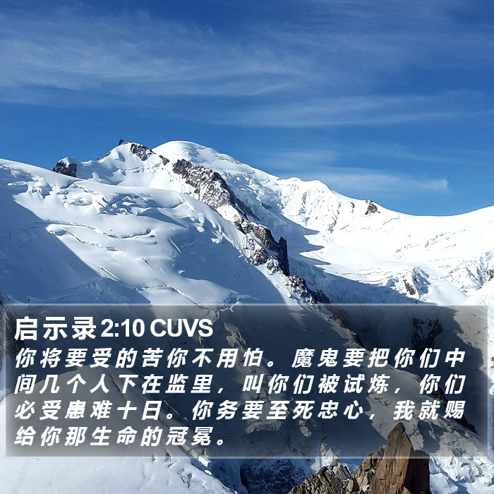 启 示 录 2:10 CUVS Bible Study