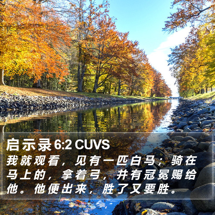 启 示 录 6:2 CUVS Bible Study