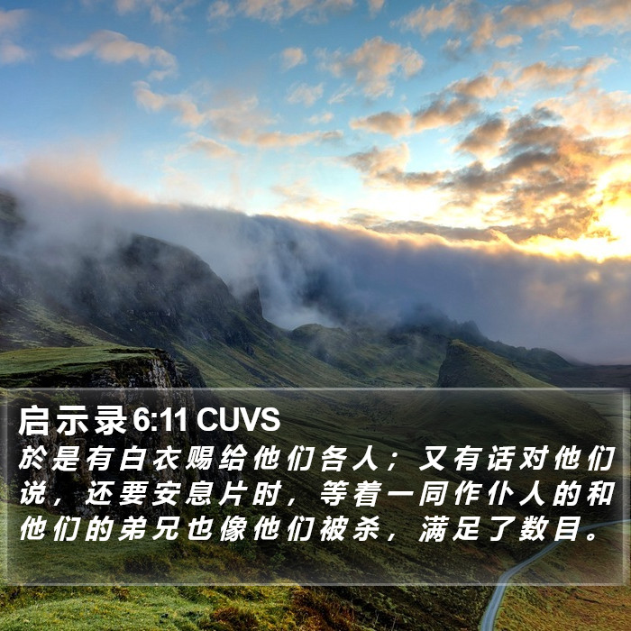 启 示 录 6:11 CUVS Bible Study