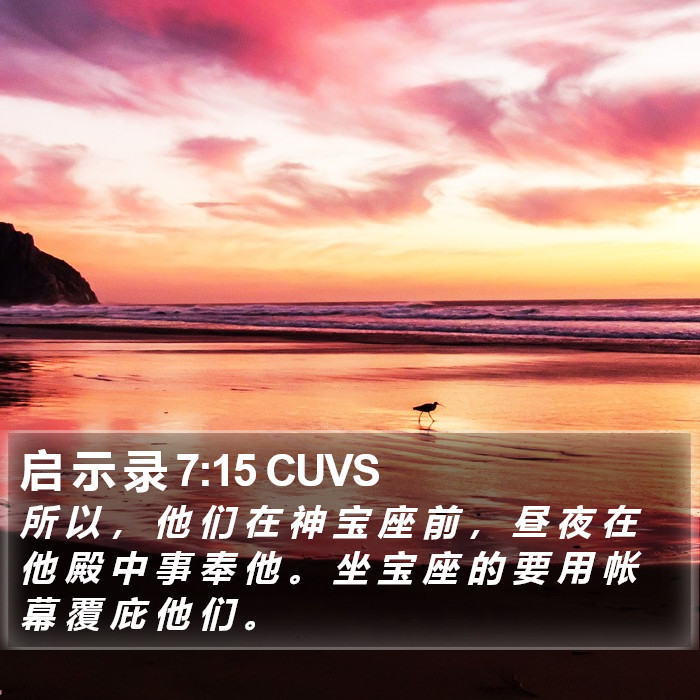 启 示 录 7:15 CUVS Bible Study
