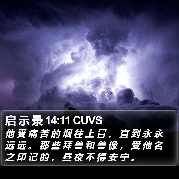 启 示 录 14:11 CUVS Bible Study
