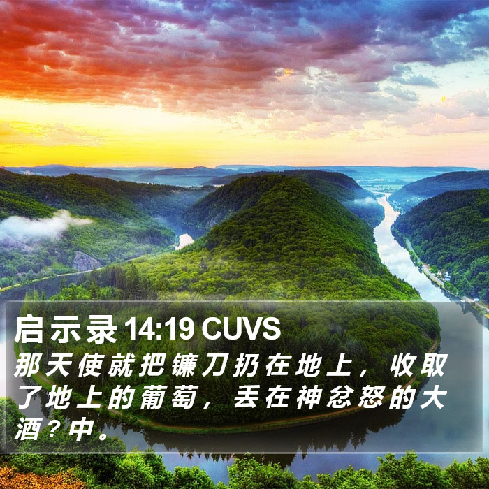 启 示 录 14:19 CUVS Bible Study
