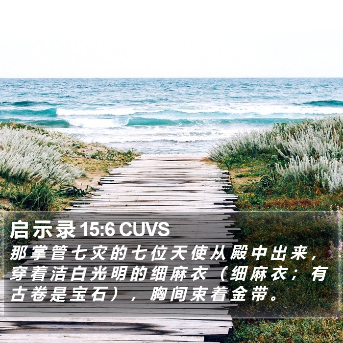 启 示 录 15:6 CUVS Bible Study