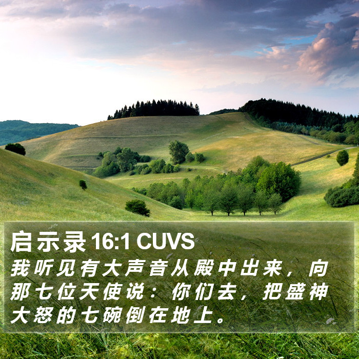 启 示 录 16:1 CUVS Bible Study
