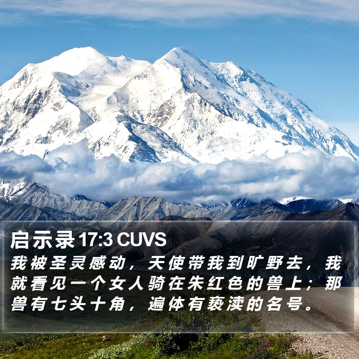 启 示 录 17:3 CUVS Bible Study