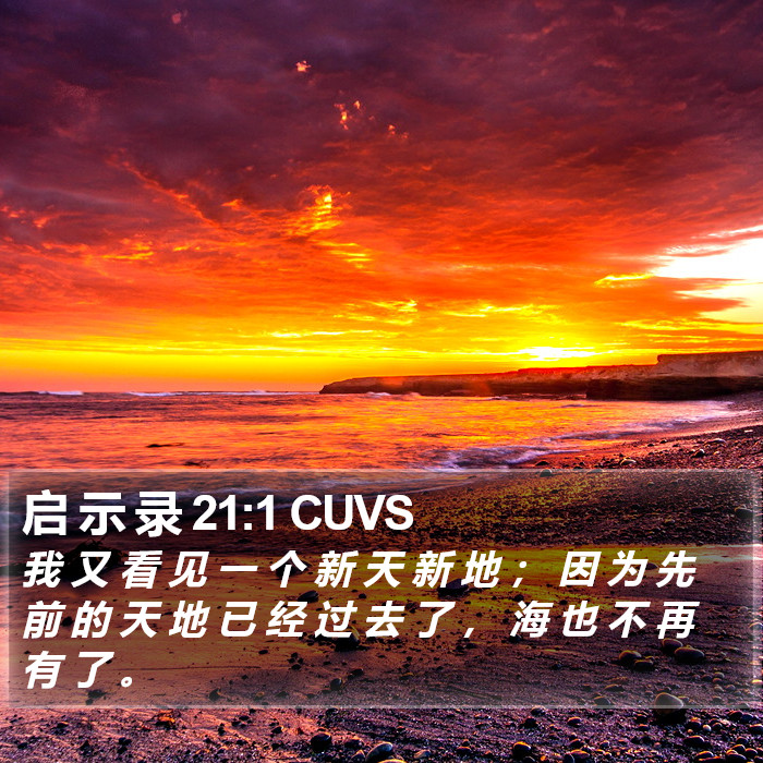 启 示 录 21:1 CUVS Bible Study
